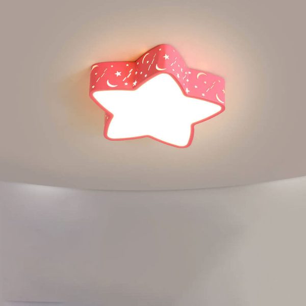 Cartoon Creative Star Shape LED Flush Mount Ceiling Light - Image 2