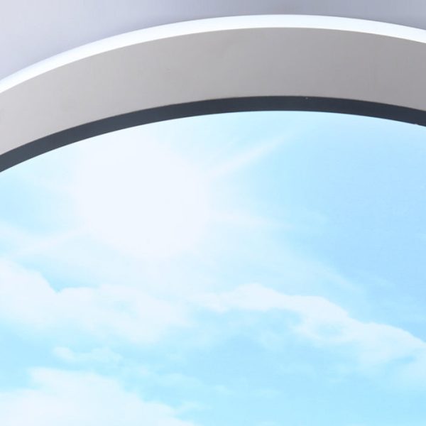 Modern Simplicity Iron Acrylic Round Square Rectangular Sunny Sky LED Flush Mount Ceiling Light For Living Room - Image 9