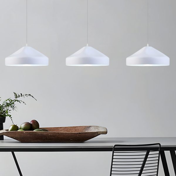 Pleat Box LED Pendant Light 1-Light Black/White Aluminum Hanging Lamp - Image 9