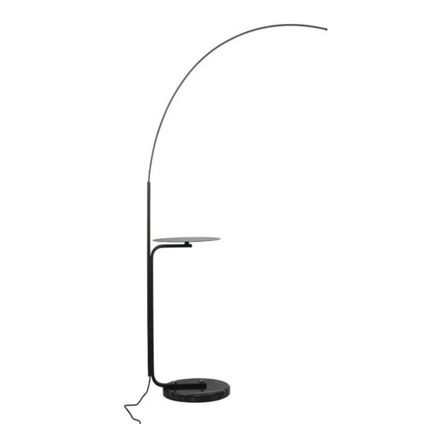 Nordic Minimalist Line Bending with Tray LED Standing Floor Lamp - Image 6