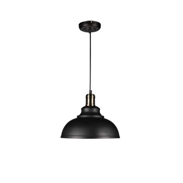 Industrial Simple Dome Round Pot Lid Iron 1-Light Pendant Light - Image 14