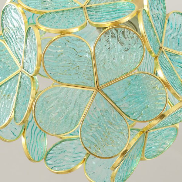 New Japanese-Style Manual Petal Aisle Semi-Flush Mount Light - Image 14