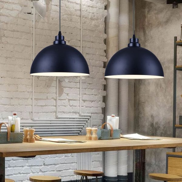 Industrial Simple Iron Dome Pot Lid 1-Light Pendant Light - Image 10