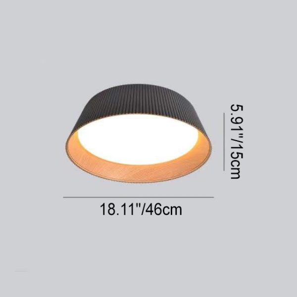 Nordic Minimalist Round LED Iron Pendant Light Flush Mount Lighting - Image 4