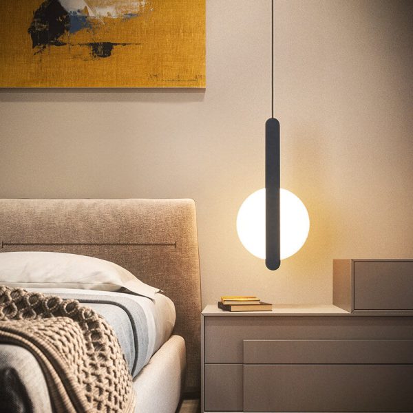 Modern Minimalist Metal Round Shape 1-Light LED Pendant Light - Image 2