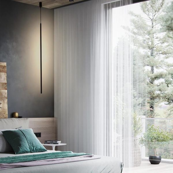 Minimalist Line 1-Light Adjustable Long Line LED Pendant Light - Image 10