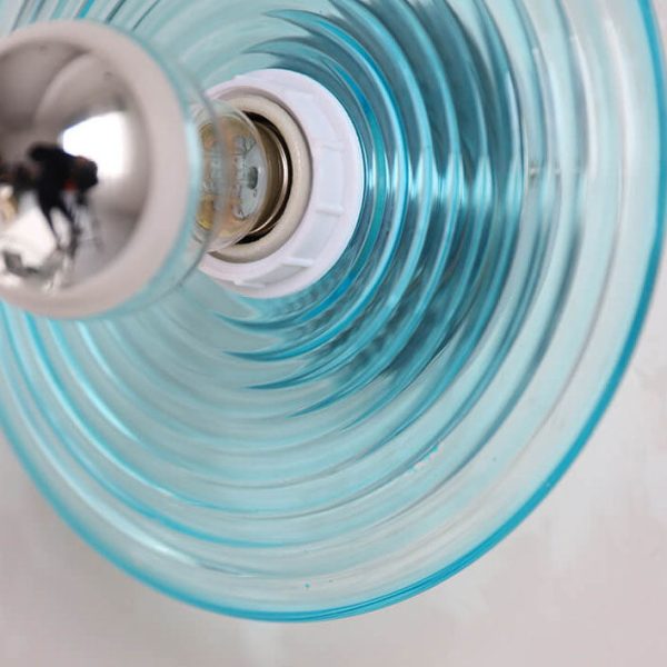 Modern Creative Water Ripple Transparent Glass Iron 1-Light Wall Sconce Lamp - Image 9
