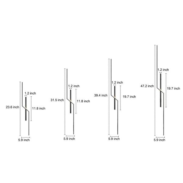 Lines Creative LED Modern Minimalist Wall Lamp Decorative Wall Sconces Lighting - Image 7