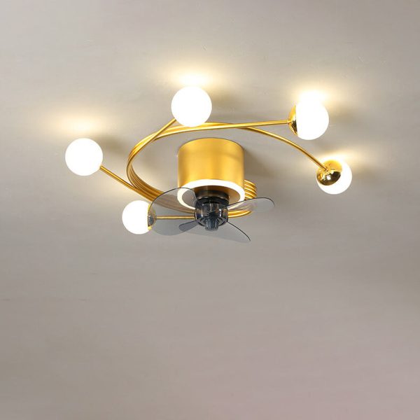 Nordic Light Luxury Creative 5/7-Light LED Flush Mount Fan Light - Image 20