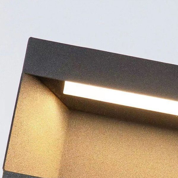 Modern Simple Glass Cuboid Decoration LED Outdoor Light - Image 10