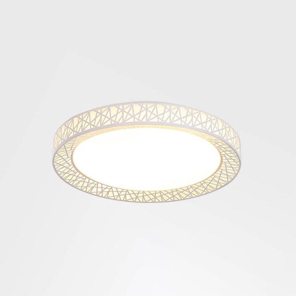 Modern Creative Round Bird's Nest Iron LED Flush Mount Ceiling Light - Image 12