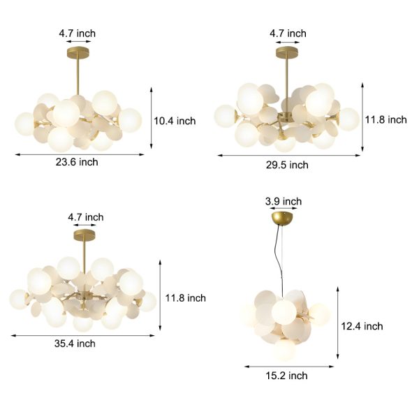 Nordic Chandelier Multicolored Board Art Branch-style Pendant Lights - Image 10