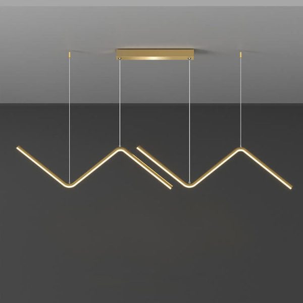 Minimalist Line 2-Light N Shaped LED Pendant Light - Image 8