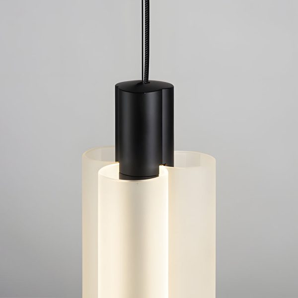 1/2/3 Heads Acrylic Cylinder Pendant Lights: Modern Hanging Lamp in Gold/Black - Image 14