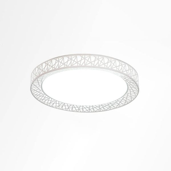 Modern Creative Round Bird's Nest Iron LED Flush Mount Ceiling Light - Image 14