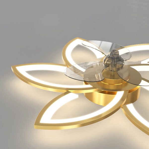 Flower Smart Silent Stepless Dimming LED Modern Ceiling Fan Light - Image 10