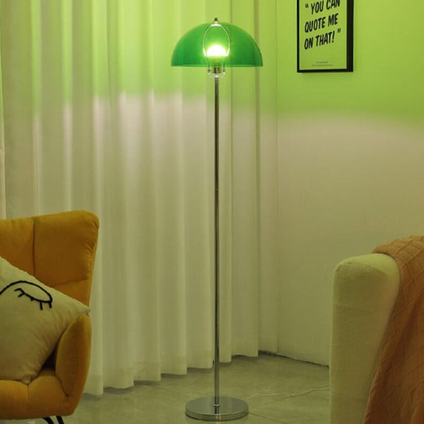 Nordic Vintage Acrylic Clear Dome LED Standing Floor Lamp - Image 19