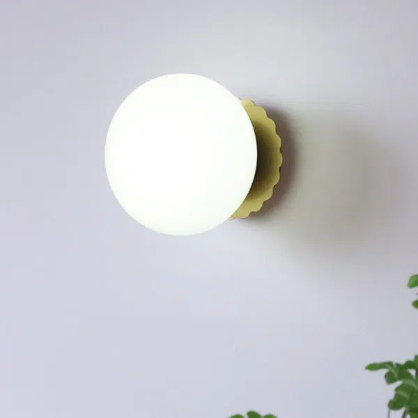 Modern Vintage Minimalist Iron Glass Round Head 1-Light Wall Sconce Lamp - Image 23