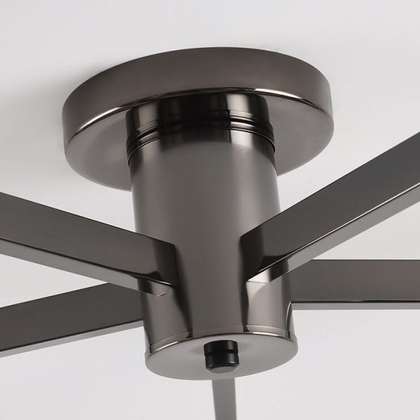 Nordic Light Luxury Glass Ball Iron Bracket 3/4/5 Light Semi- Flush Mount Ceiling Light - Image 19