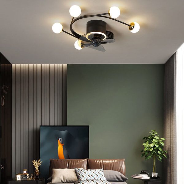 Nordic Light Luxury Creative 5/7-Light LED Flush Mount Fan Light - Image 32