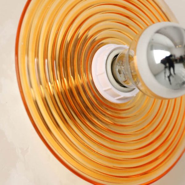 Modern Creative Water Ripple Transparent Glass Iron 1-Light Wall Sconce Lamp - Image 10