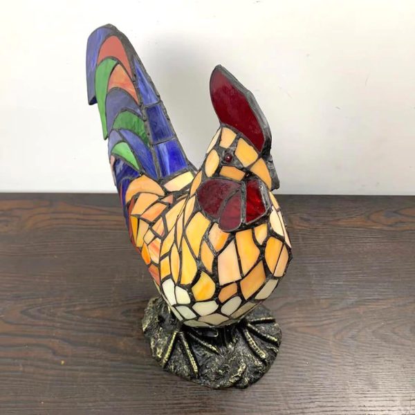 Tiffany Stained Glass Attack Styling Design LED Table Lamp - Image 5