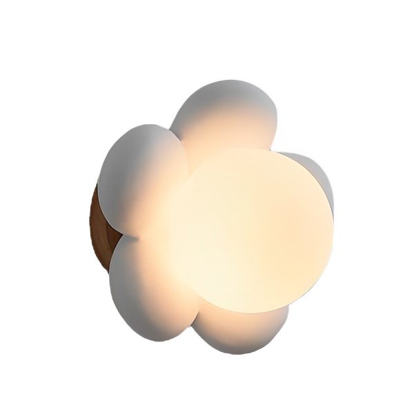 Cute Flower Creative Nordic Wall Lamp Bedroom Wall Sconces Lighting - Image 5