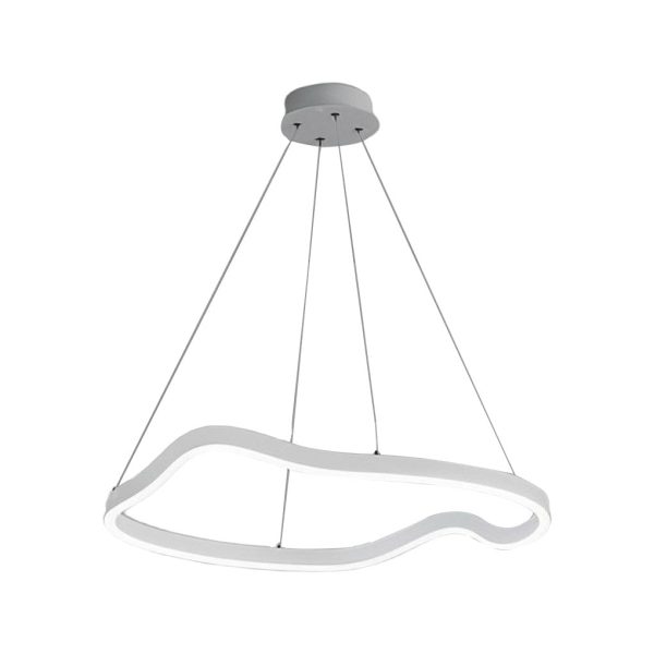 Irregular Ring LED Three Step Dimming Minimalist Chandelier Pendant Lighting - Image 5
