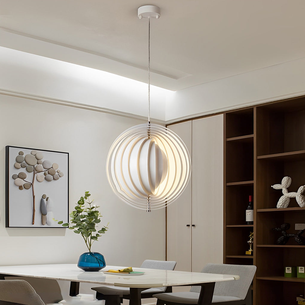 2-04343c39-3936-42da-8b49-b76cf88a01e1.jpg 360?? Rotatable Metal Creative White Nordic Pendant Lights Hanging Lamp - Image 1