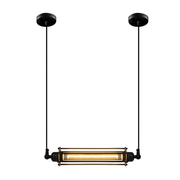 Retro Iron Energy-saving LED Black Industrial Style Pendant Light Fixture - Image 7