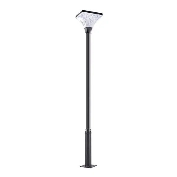 Stripes Waterproof Square Intelligent Modern Solar Garden Lamp Post - Image 9
