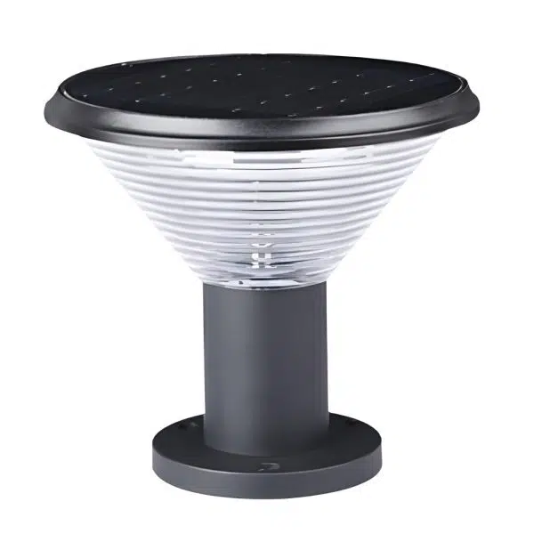Circular Waterproof Intelligent Light Control Solar Fence Post Lights - Image 11