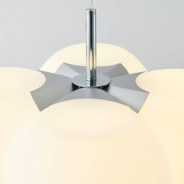 Nordic Creative White Bubble Acrylic 4/8 Light Chandelier - Image 6