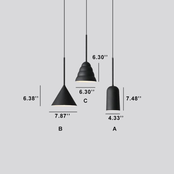 Modern Minimalist Macaron Geometric Metal 1-Light Pendant Light - Image 10