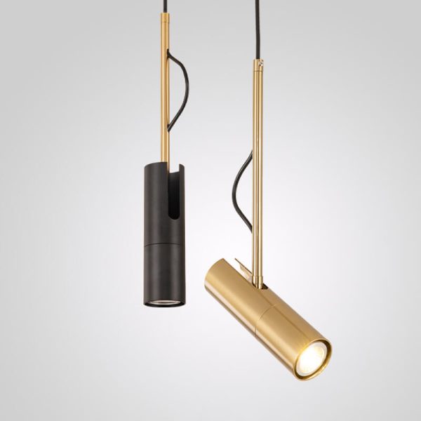 Modern Minimalist Gold 1-Light LED Spotlight Pendant Light - Image 6
