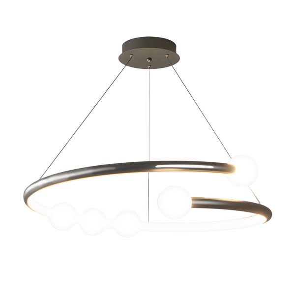 Minimalist Ring Ball 3 Step Dimming LED Nordic Chandelier Hanging Lamp - Image 8
