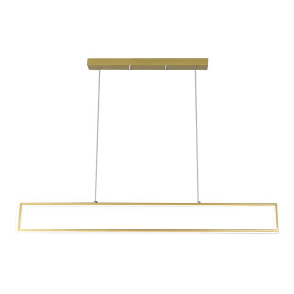 Creative Rectangular Frame LED Modern Chandelier Hanging Ceiling Lamp - Image 11