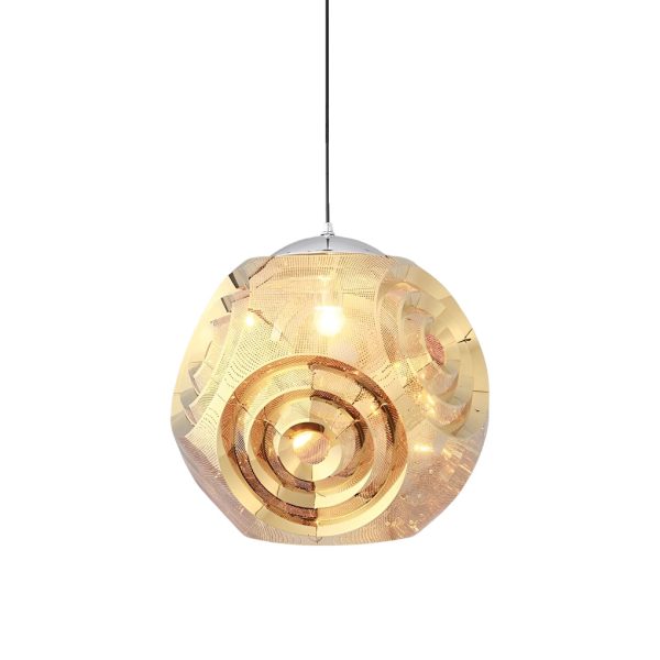 Creative Irregular Circular Stainless Steel Post-modern Chandelier Light - Image 9