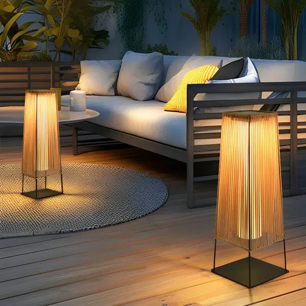 Rubber Solar LED Outdoor Floor Lamp - Image 4