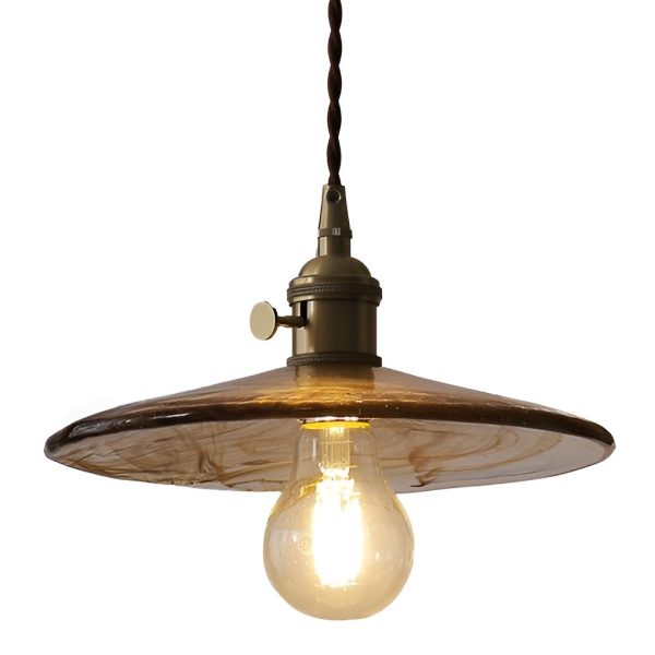 Circular Brown Glass LED 4W Creative Retro Island Lights Pendant Lights - Image 6