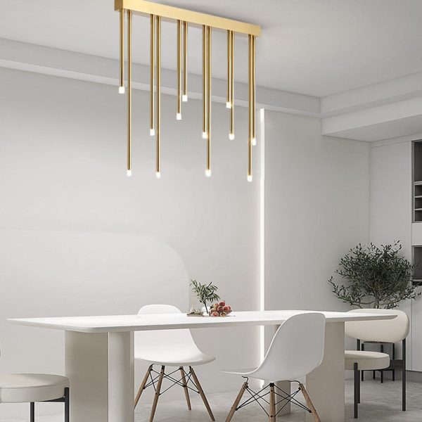 Linear Design Electroplated Metal LED Wireless Control Ceiling Lights - Image 4