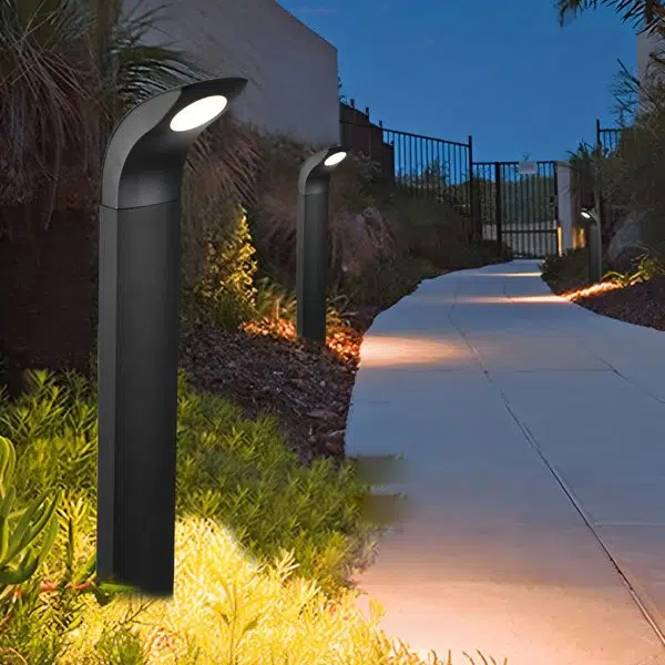 Waterproof IP65 COB LED Black Modern Outdoor Pathway Lights - Image 3