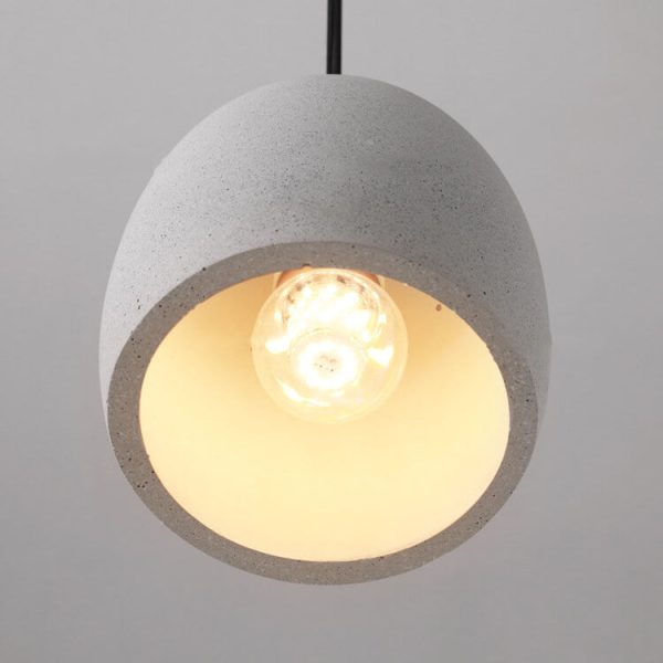 Minimalist Cement Dome 1-Light Pendant Light - Image 10