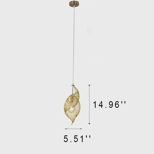 Nordic Creative Iron Sea Snail Shape  1-Light Pendant Light - Image 7
