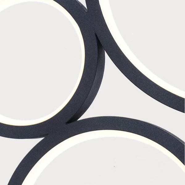 Minimalist 4-Circle Ring LED Table Lamp - Image 9