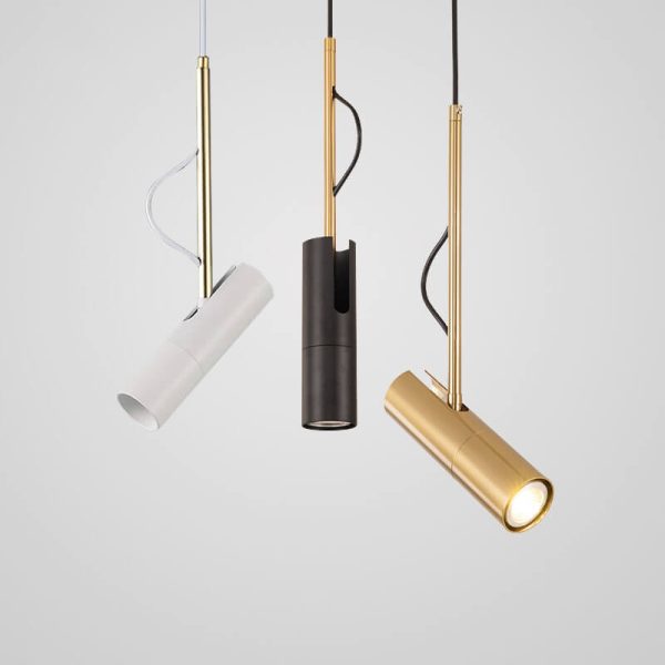 Modern Minimalist Gold 1-Light LED Spotlight Pendant Light - Image 7
