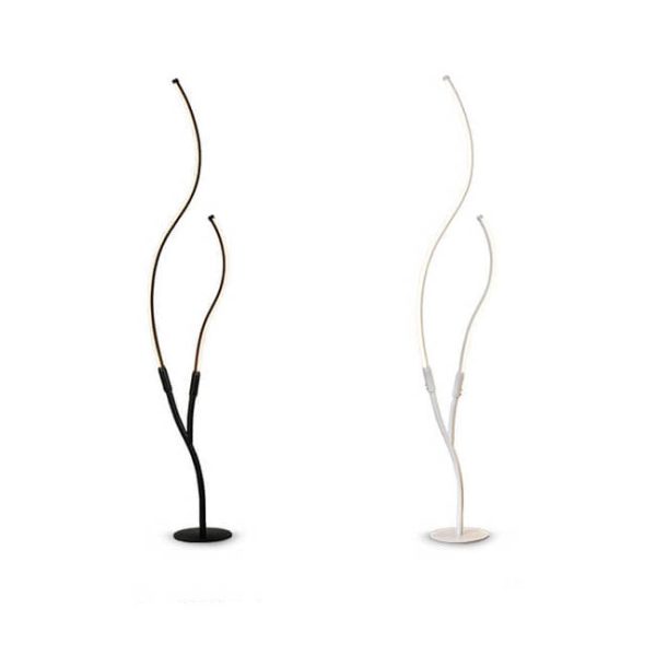 Modern Minimalist Curved Line 1-Light LED Standing Floor Lamp - Image 4