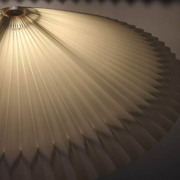 Vintage Fabric Pleated Shade 1-Light Standing Floor Lamp - Image 7