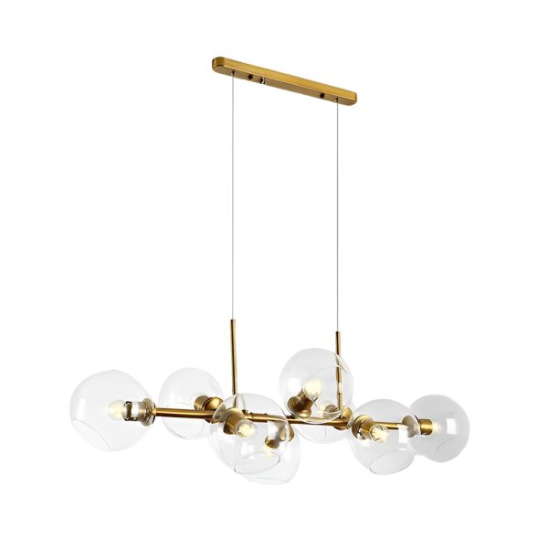 8 Lights Glass Shade LED Postmodern Chandelier Dining Room Light Fixtures - Image 9