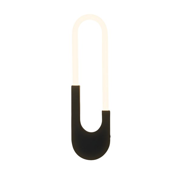 Modern Indoor Oval LED Wall Sconces - 16'' H, Gold/Black - Image 12